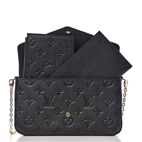 Louis Vuitton Felicie Pochette Monogram Empreinte Black 